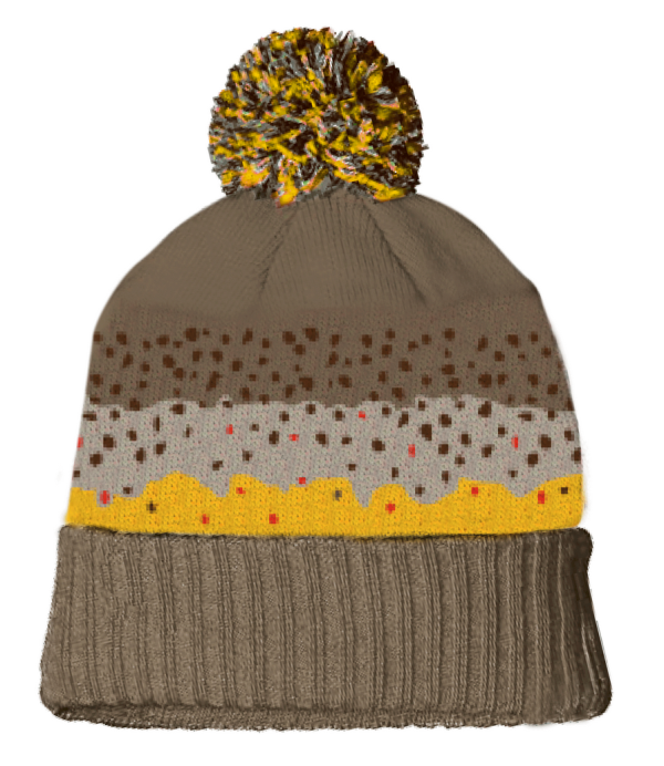 Rep Your Water Hat - Brown Trout Skin Knit Rep Your Water Hat - Brown Trout Skin Knit